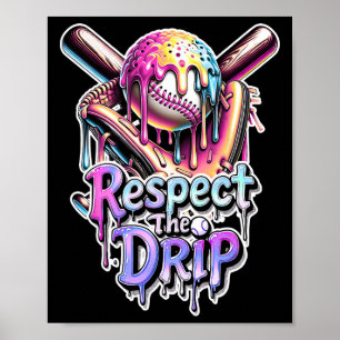 Póster Helado goteante Bysebyll Drip Respeto por el goteo