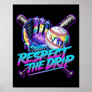 Póster Helado goteante Bysebyll Drip Respeto por el goteo
