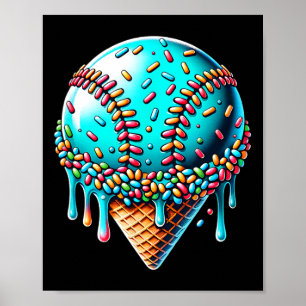 Póster Helado Goteo Bysebyll Cosas Bysebyll Goteo Cono B