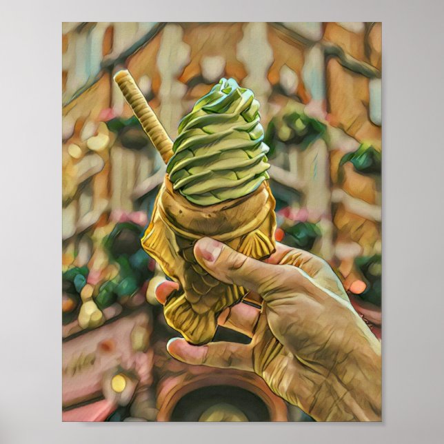 Póster Helado para niños (Frente)