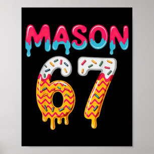 Póster Helado Six Seven Drip 67 Mason Meme 