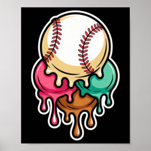 Póster Helado Softll Vender Goteo Para Hombres Mujeres Ni