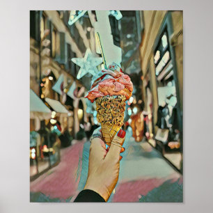 Póster Helados rociados