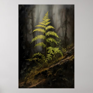 Póster Helecho En Bosque Academia Oscura, Botánico , Bosq