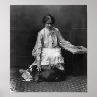 Helen Keller con perro
