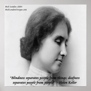 Póster Helen Keller & Famous Blind/Deaf Poster