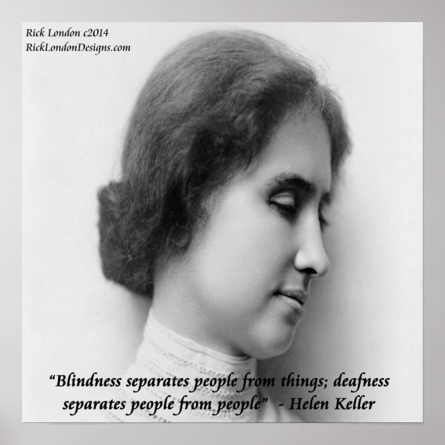 Póster Helen Keller & Famous Blind/Deaf Poster (Frente)