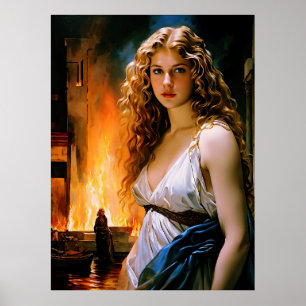 Póster "Helena, la belleza de un espartano, el fuego de T