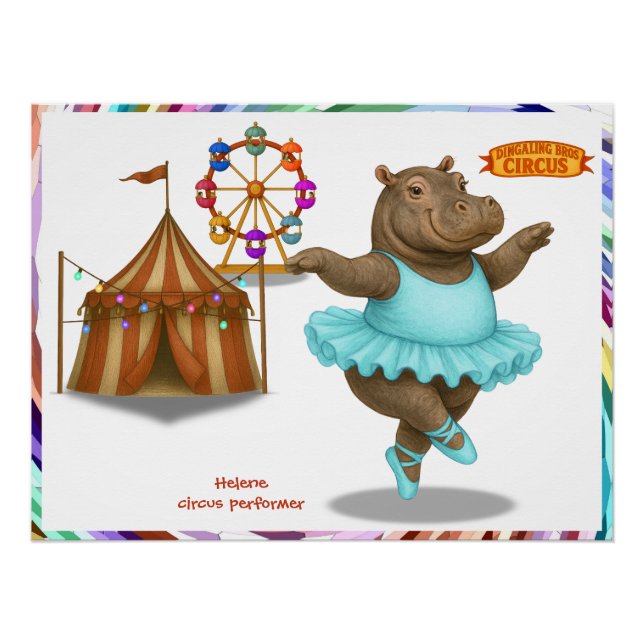Póster Helene circus performer (Anverso)