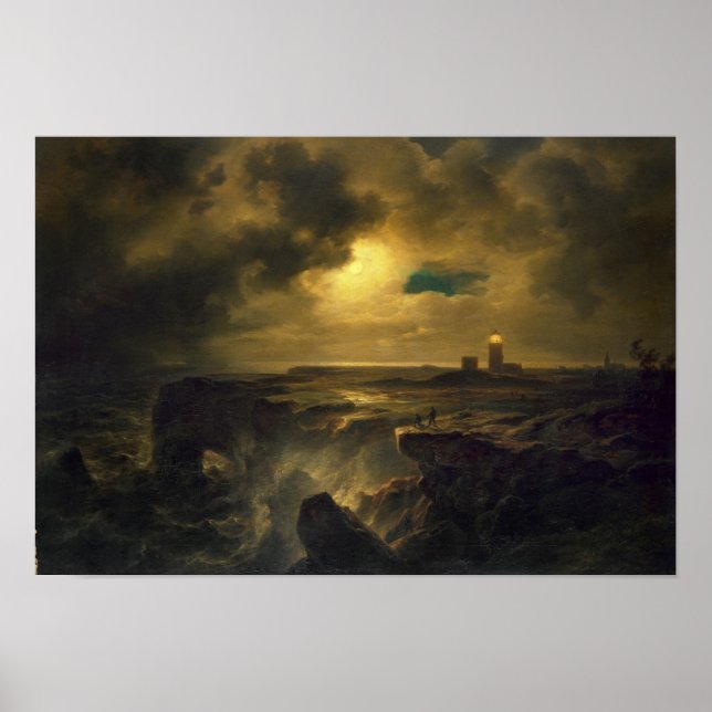 Póster Helgoland en Moonlight, 1851 (Frente)
