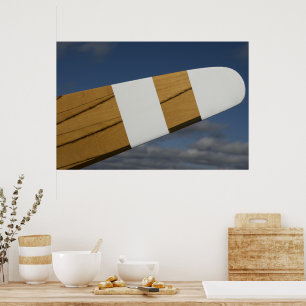 Póster Hélice de avión de madera
