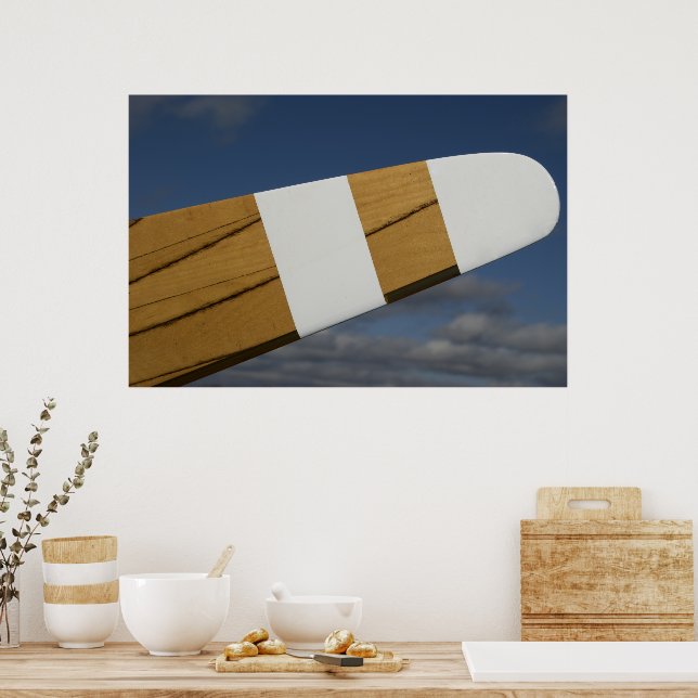Póster Hélice de avión de madera (Cocina)