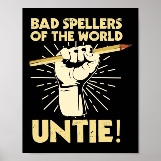 Póster Hélices Del Mundo Untie Dyslexic Dyslexia Awar (Frente)