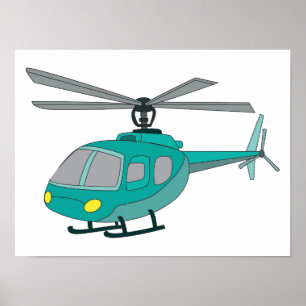 Póster Helicóptero