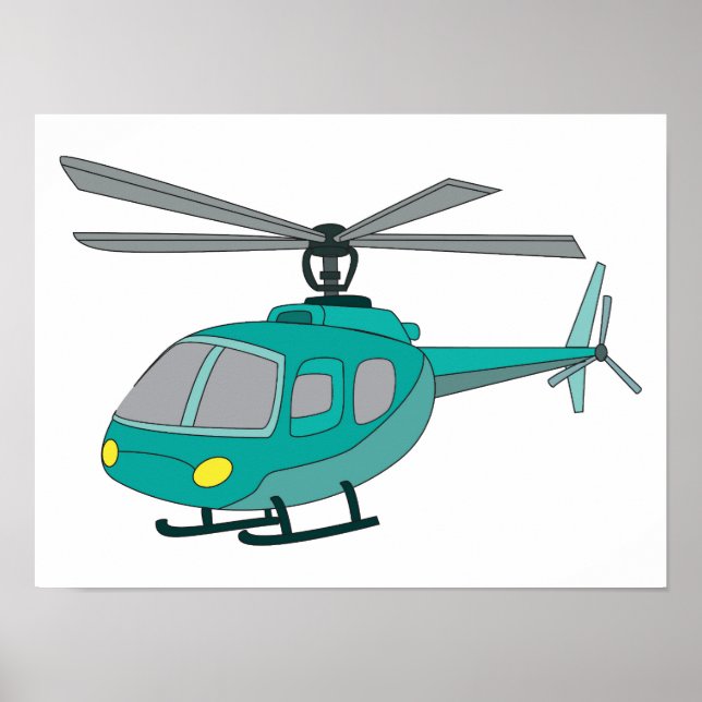 Póster Helicóptero (Frente)