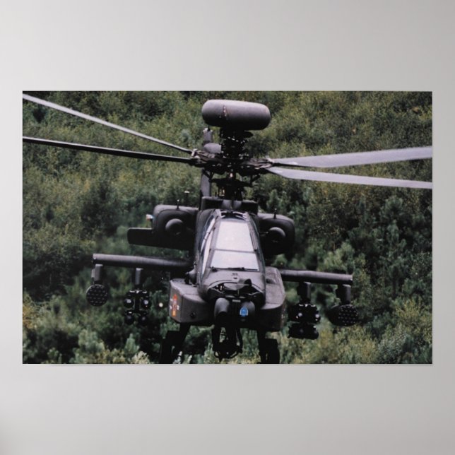 Póster Helicóptero Apache AH-64 (Frente)