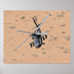Póster Helicóptero Apache AH-64