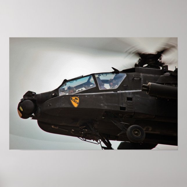 Póster Helicóptero Apache AH-64D (Frente)
