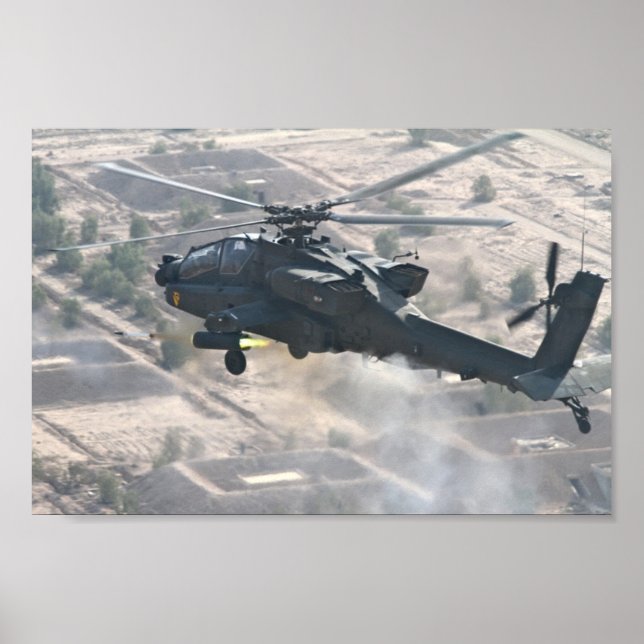 Póster Helicóptero Apache AH-64D (Frente)