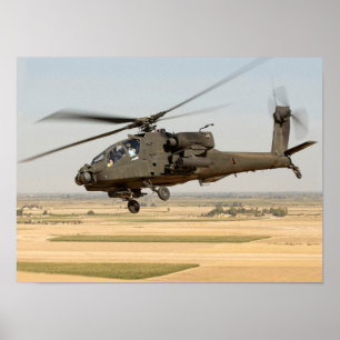 Póster Helicóptero de AH-64 Apache