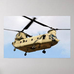 Póster Helicóptero de CH-47 Chinook