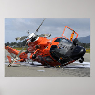 Póster Helicóptero del delfín MH-65 estrellado en Arcat