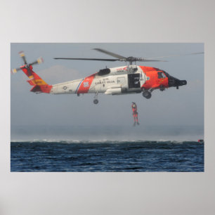 Póster Helicóptero del guardacostas MH-60 Jayhawk