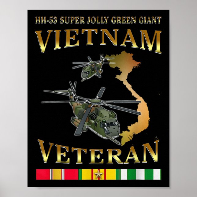 Póster Helicóptero Gigante Super Jolly Green Vietnam V (Frente)