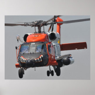 Póster Helicóptero Jayhawk HH-60 de la Guardia Costera