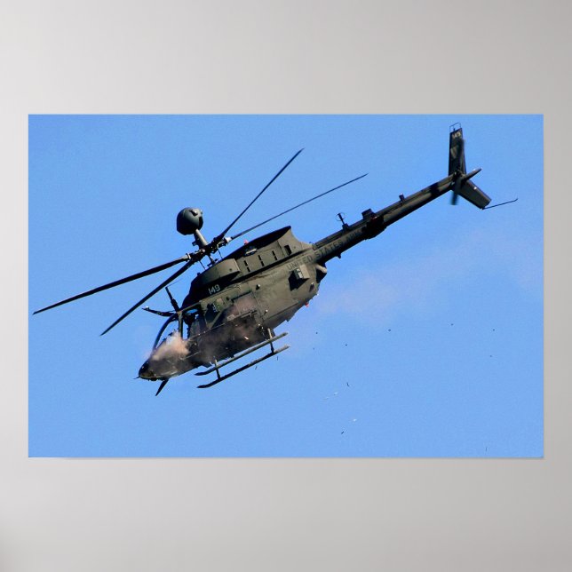 Póster Helicóptero OH-58 Kiowa (Frente)
