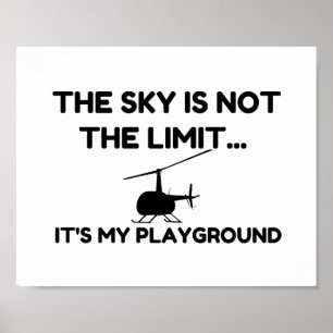Póster Helicóptero SKY PLAYGROUND