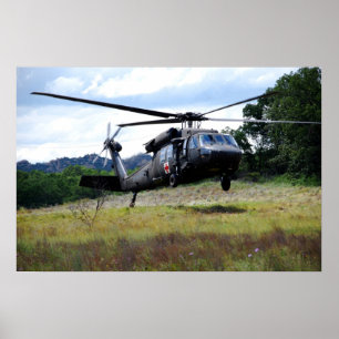 Póster Helicóptero UH-60 Black Hawk