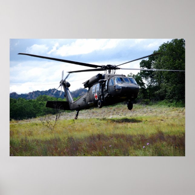Póster Helicóptero UH-60 Black Hawk (Frente)