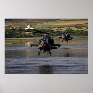 Póster Helicópteros de AH-64 Apache