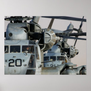 Póster Helicópteros estupendos del semental CH-53