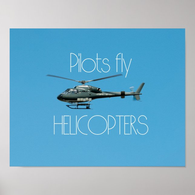 Póster Helicópteros pilotos (Frente)