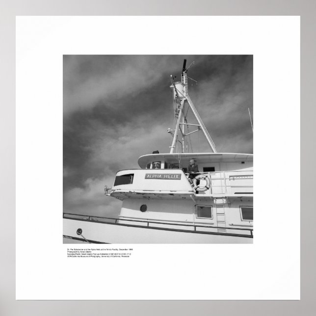 Póster Helix Alfa, diciembre 1966, por Ansel Adams (Frente)