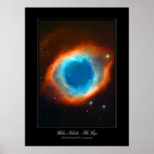 Póster Helix Nebula - La imagen del Ojo de Dios