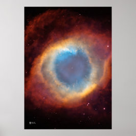 Póster Helix Nebula NGC7293 - Telescopio Espacial Hubble 