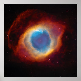 Póster Helix Nebula o NGC 7293 Vista con HST, ZGOA