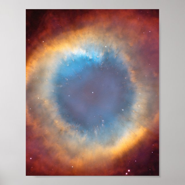 Póster Helix Nebula por Hubble (Frente)