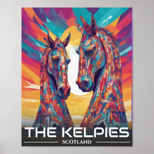 Póster Helix, The Kelpies, Falkirk - Visita Escocia