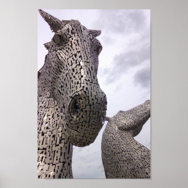 Póster Helix, The Kelpies, Falkirk - Visita Escocia (Frente)