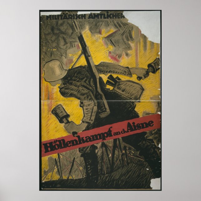 Póster Hell Fight on the Aisne (Frente)