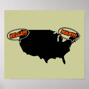 Póster hella enojado