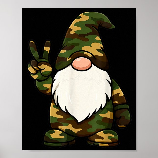 Póster Hello Hunting Season Christmas Camouflage Camo Gno (Frente)