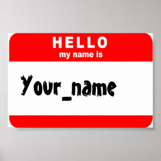 Póster hello_my_name_is...