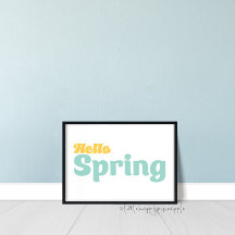 Hello Spring Wall Art