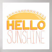 Hello Sunshine Hand Lettering