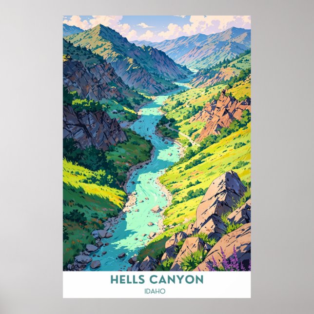 Póster Hells Canyon, Idaho (Frente)